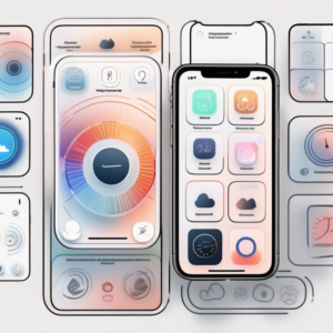 An iphone displaying various new icons and features