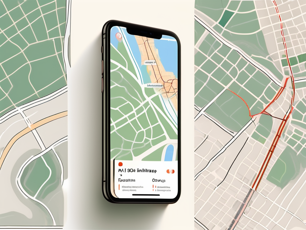 An iphone with the ios 17 interface showing the offline maps feature