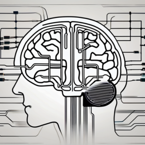 The human brain with a focus on the abducens nerve